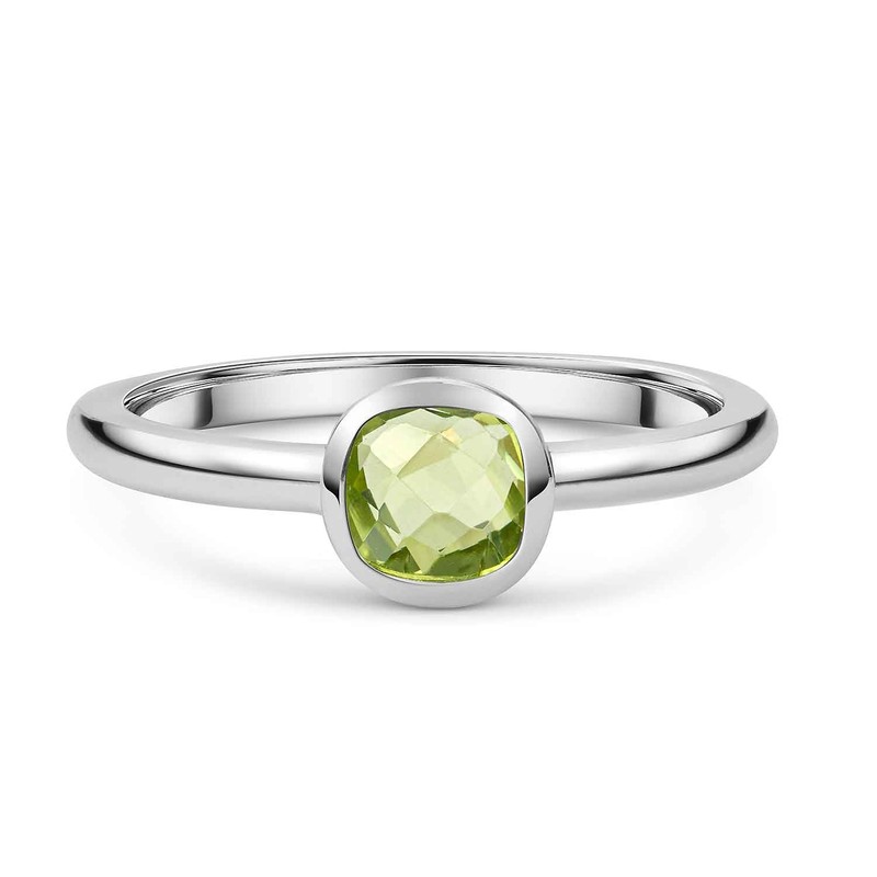 MATERIA by Matthias Wagner Square Gemstone Ring 925 Silver for