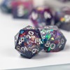 Cusdie Sharp Edges DND Dice, 7 PCs D&D Dice, Handcrafted