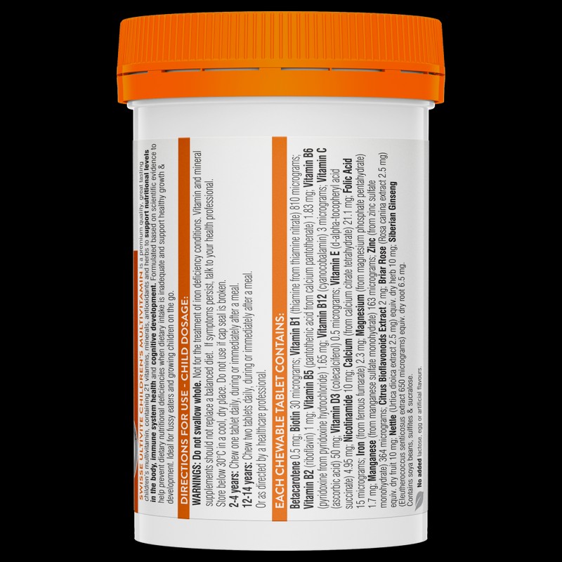 Swisse Children's Ultivite Multivitamin 120 Chewable Tablets