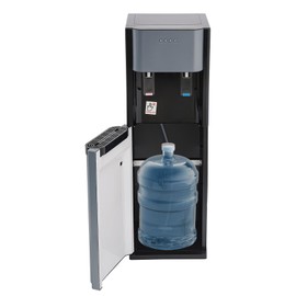Bottom Loading Water Cooler Dispenser 304 Stainless Steel Inner Liner Water Cooler for Home, Office, Living Room, Holds 5 Gallon Bottles, Hot/Cold Water,13x11.8x35.4in (Dark Gray)