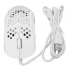 Wired Mouse Ergonomic White Adjustable DPI 6 Keys Hollowed Out