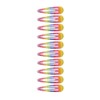 Ladies, Womens, Girls, Bright Rainbow Stripe Coloured Hair Snap Clips,