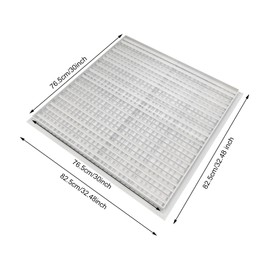 KONKENIE 30"W x 30"H Cube Core Eggcrate Return Air Filter Grille HVAC Aluminum Ventilation Grate Grilles Wall/Ceiling Grilles Shutter for Homes Offices Company Vent White,Blades Adjustable(30" X 30")