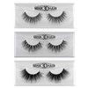 JewelryWe 3D Mink Hair False Eyelashes Black 100% Handmade Eyelashes