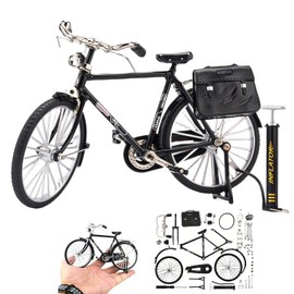 UMESEE 3D Metal Puzzles Toy Bike for Teenagers and Adults, Simulation Mini Bicycle Model Scale Kit, 3D Bicycle Model Building Kit, DIY Craft Kits 3D Puzzles for Beginners (Black)