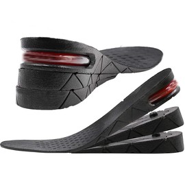Wefive Height Increase Insoles Air Cushion Taller Shoes Insoles Heel Insert Cushioned Heel Inserts 3-Layer for Men and Women (style 1)