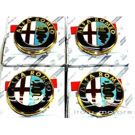 Original Alfa Romeo 60652886 Wheel Centre Caps Set of 4 50 mm