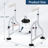 Neoaider Toilet Safety Rails with Adjustable Handrails, 350 Lbs Weight