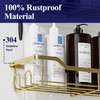 Kitsure Shower Caddy Large - Adhesive Shower Organizer, Stainless Steel