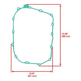 Caltric Clutch Cover Gasket for Honda VT500Ft Ascot 1983 1984