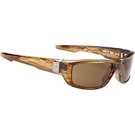 Spy Dirty Mo Sunglasses - Spy Optic Steady Series Polarized Sports Eyewear - Brown Stripe Tortoise/Bronze / One Size Fits All