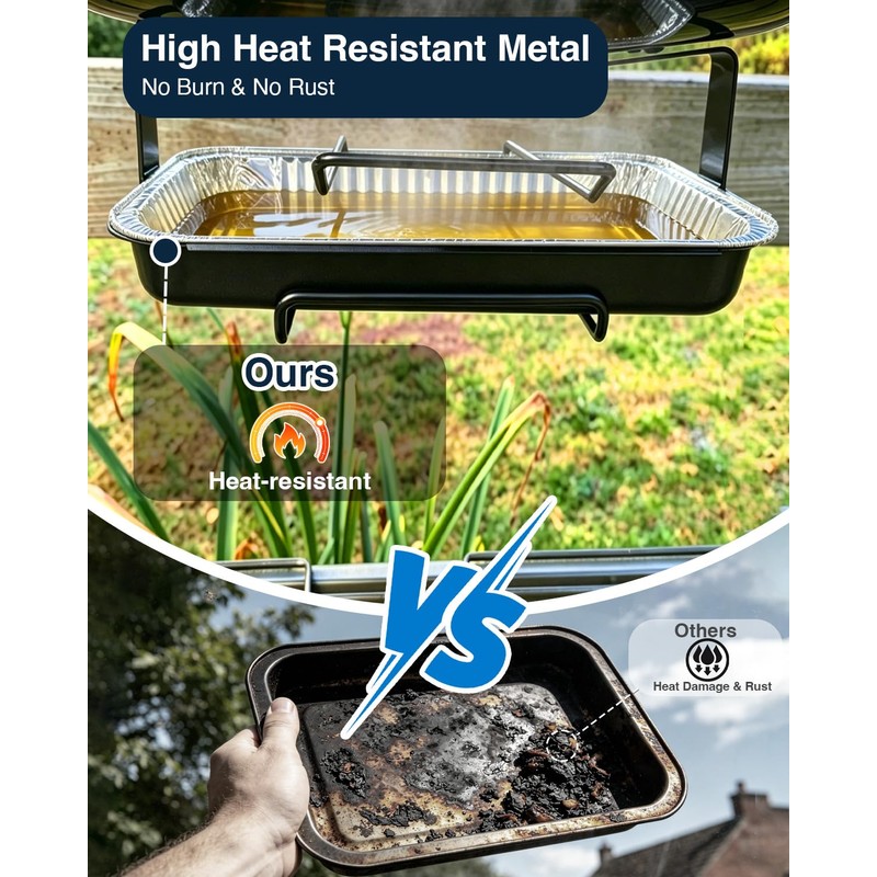 7515 Drip Pan Holder & 20 Liners for Weber Spirit