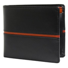 United HOMME UH-1073 Bifold Wallet Horsehide x Center Line, orange