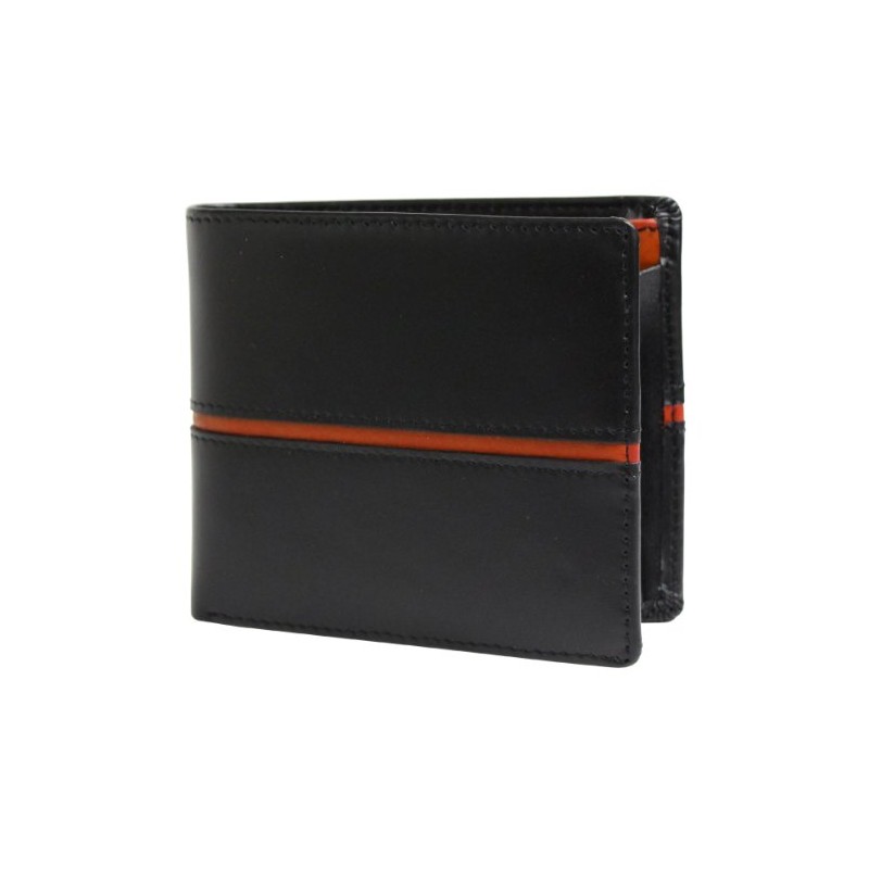 United HOMME UH-1073 Bifold Wallet Horsehide x Center Line, orange