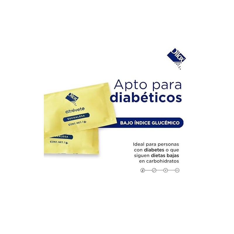 Endulzante Sucralosa en Sobres Sin Calorías 700 g en Sobres