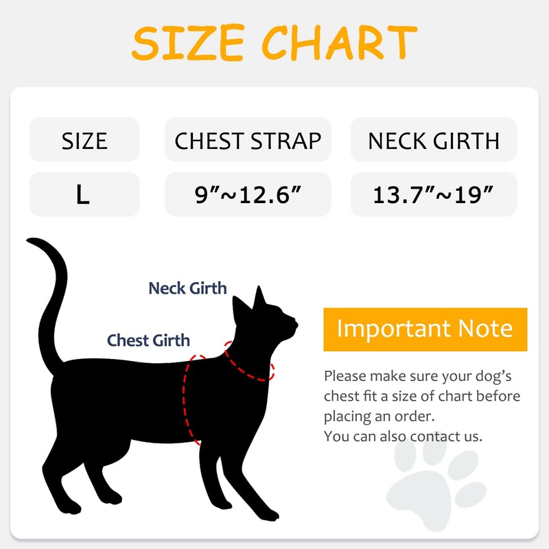 nanappice Tactical Cat Harness for Walking, Adjustable Escape Proof Pet