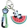 xutao Cute Panda Watermelon Keychain Cartoon Animal Fruit Keychain Panda