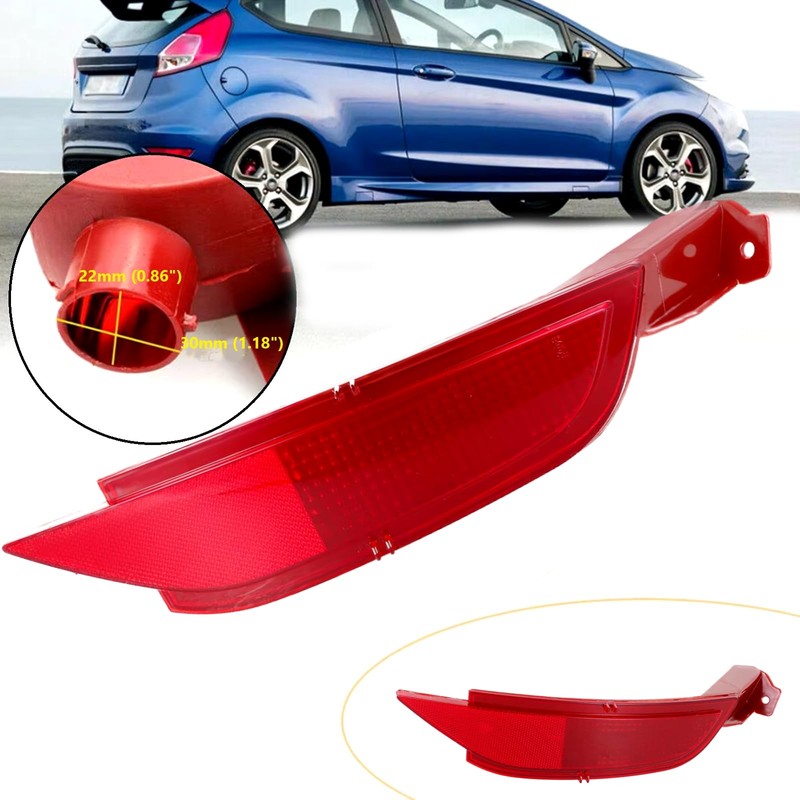 Twowinds Bumper Reflector, Cat Eye Reflector, Red Reflector for Rear
