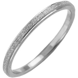 2PIECES Brand sr0153 Stainless Steel Accessory Ring, Women's Simple, Metal Allergy Prevention, No Gemstone