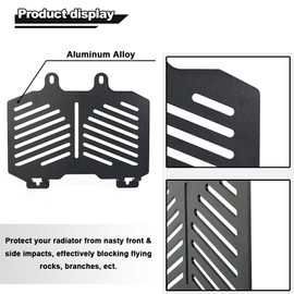 REARACE Motorcycle Radiator Guard Grille Protector Cover Compatible with Husqvarna Svartpilen/Vitpilen 401 2017-2023