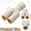 Pangda 2 Pcs Double Drain Hose Connector Rubber Dishwasher Drain
