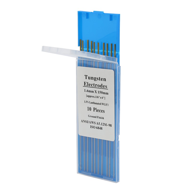 10pcs WL15 Lanthanum Tungsten TIG Electrodes for Steel Metal Alloy