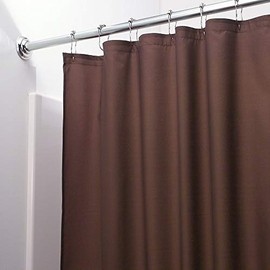 Premium Shower Curtain Liner, 72"W X 72"H - PVC-Free, 6G PEVA Shower Curtain with 12 Rust Proof Grommets And Magnet-weighted Bottom Hem - Moisture Stain Proof Shower Curtain Liner (Chocolate)