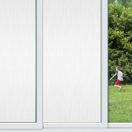 Static Cling Window Privacy Film Tinting Translucent,Window Treatment Opaque Glass Covering Non Adhesive Reusable Door Stickers No Residue,Heat Control,UV Prevention 35.4 Inch x 13.1 Feet