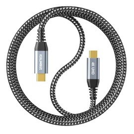 ZeroneTeck Cable USB C de 3 pies, cable USB C 3.2 Gen 2X2, salida de video para monitor 4K, transferencia de datos de alta velocidad de 20 Gbps, carga
