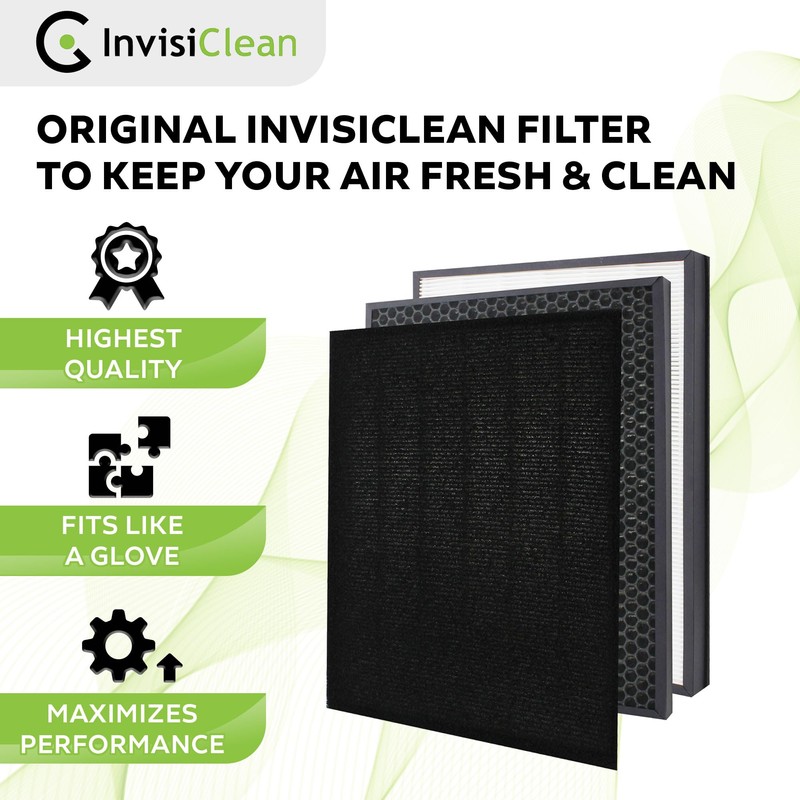 InvisiClean Claro True HEPA/Activated Carbon Replacement Filter - Genuine Filter