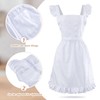Geyoga Women's Waist Apron Cooking Apron Kitchen Waitress Apron Maid