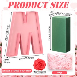 Reallnaive 11 Pcs Mother's Day Cardboard Letter Pink Filling Box Set DIY Mother's Day Gift Box Flower Box Flower Chocolate Jewelry Packaging for Mother's Day