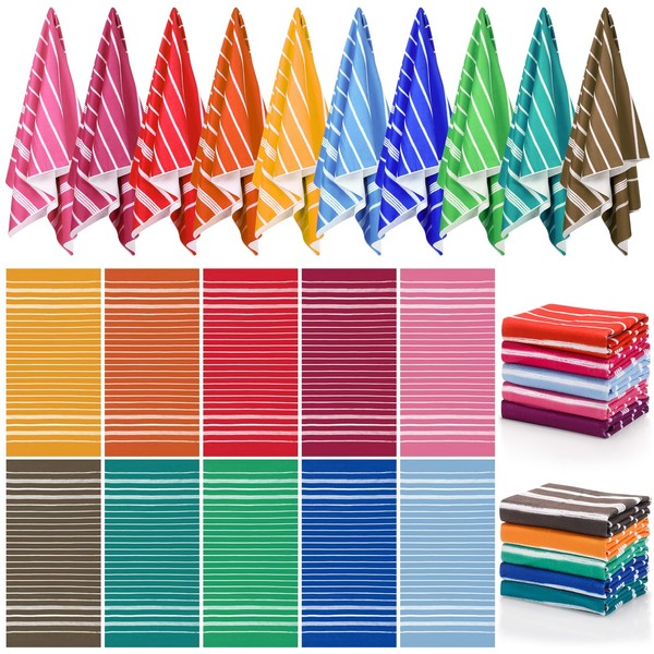 EBOOT 10 Pack Oversized Beach Towel Set Extra Large Pool