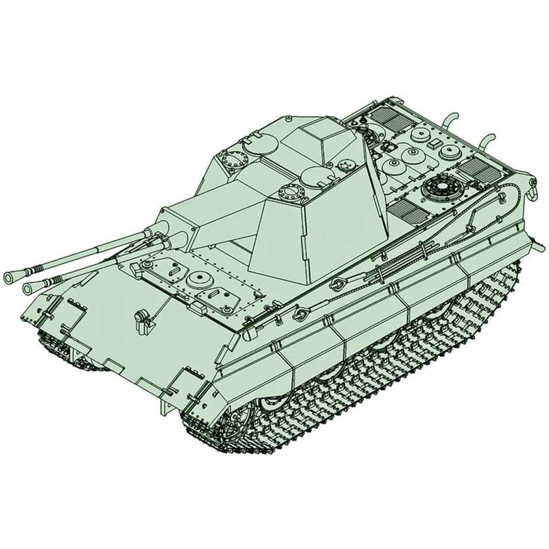Trumpeter 07126 1/72 German Army E-75 Anti-Air Tank Plastic Model