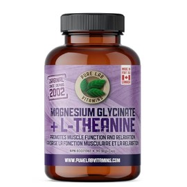 Pure Lab Vitamins Pure Lab Vitamins Magnesium + L-Theanine | Promotes Muscle Function and Relaxation