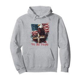 American Flag Patriotic Founding Fathers We The People USA Pullover Hoodie