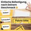 DankeDir! Pakete bitte hier abgen - Sign 30 x 20