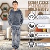 A2Z 4 Kids Childrens Warm Fleece Twosie Hooded Pyjamas -