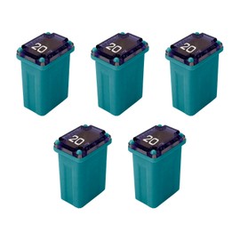 20 Amp M-Case Micro FMM Fuse 15mm for Pickup Trucks, Cars and SUVs (20A, 5 Pack)