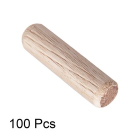 uxcell 5/16"x 1-3/16"(8x30mm) Wooden Dowel Pin Wood Kiln Dried Fluted Beveled Hardwood 100pcs