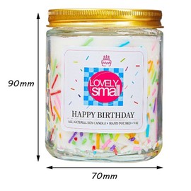 Bolosa Duftkerzen im Glas Vanille Geburtstagskerzen, Duftkerze Happy Birthday, Geburtstagsgeschenk für Frauen, Kerze mit Spruch, 250g Duftkerzen Geburtstag, Vanille Duftkerze Geschenk Geburtstag Frau