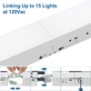 DAKASON 4FT Linkable LED Linear Light, 40W Replacing 120W, 3000K/4000K/5000K