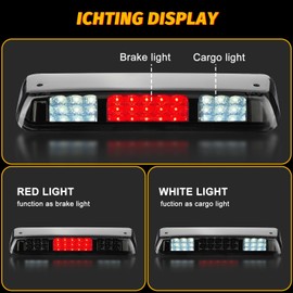 LED 3rd Third Brake Light Compatible with Ford F-150 Pickup 2004-2008, for Explorer Sport Trac 2007-2010, for Lincoln Mark LT 2006-2008,3rd Brake Light Center High Mount Rear Cargo Stop Light