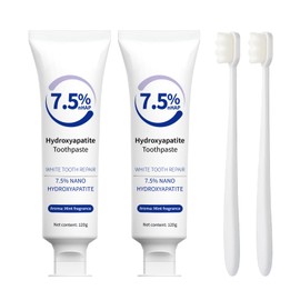 Hydroxyapatite Toothpaste 7.5% for Enamel Protection,Fluoride-Free Formula With Gentle Mint, Fresh Breath, Advanced Enamel Protection,Daily Use for Oral Health (2)