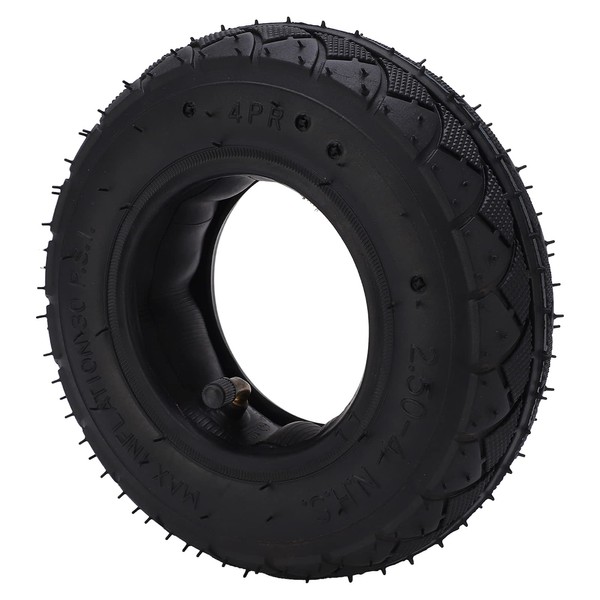 2.50-4 Tire and Inner Tube, Rubber Replacement Tire + Inner