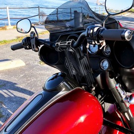 MOFUN Adjustable 6" 8" Handlebar Riser 1.5" Pullback For Harley Dyna Softail Sportster