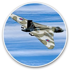 Vinyl Stickers (Set of 2) 7.5cm - Avro Vulcan B2 Bber Plane #16142