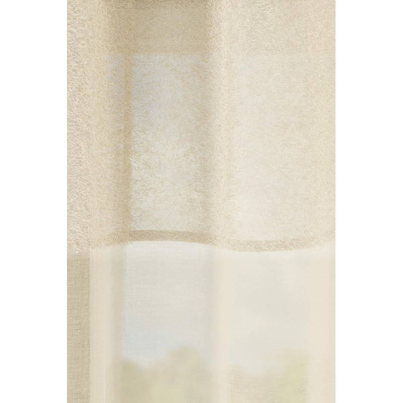 Maple Textiles Eyelet Ring Top Heading Voile Curtain Panels Soft