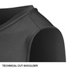 CHAMPRO boys Long Sleeveless Compression Shirt, Black, Large US