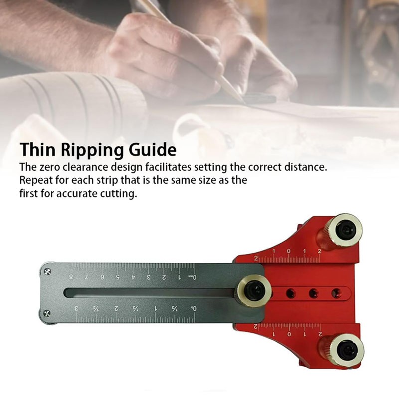 Thin Rips Jig Table Saw Jig Guide for Making Repetitive